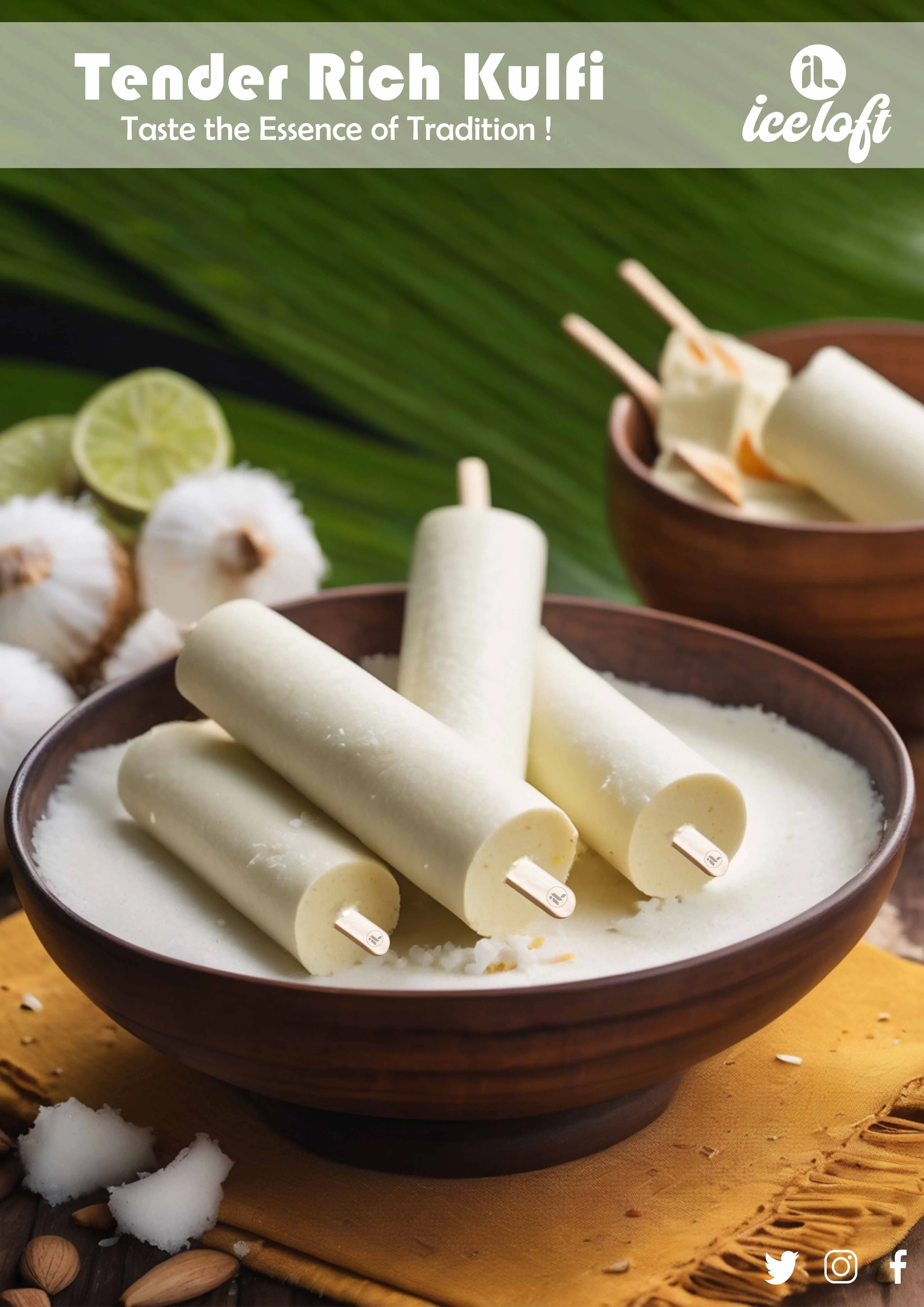 Tender Coconut Kulfi
